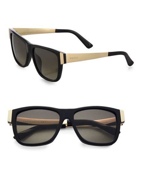 gucci 54mm square sunglasses men|Gucci square tortoise sunglasses.